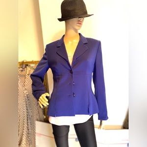 Women royal blue blazer size 4